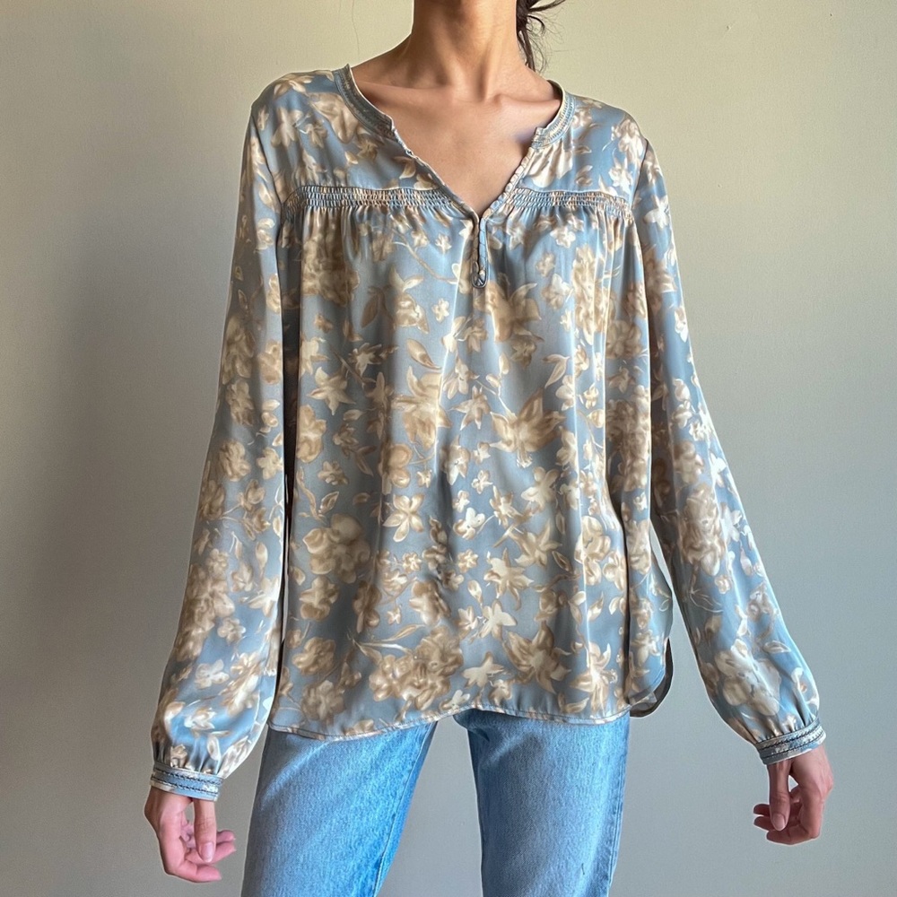 RALPH LAUREN SILK BLOUSE 
size:m | relaxed fit | denim&supply